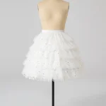 2 Steel Hoops Star Tulle Lolita Petticoat
