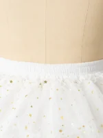 2 steel hoops star tulle lolita petticoat