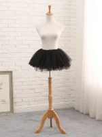 no hoop short tulle tutu petticoat black