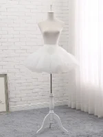 organza lightweight lolita mini underskirt white